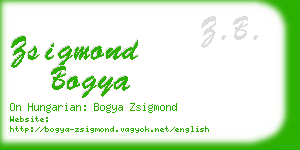 zsigmond bogya business card